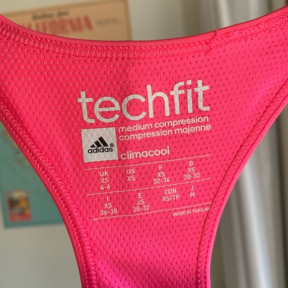 Hot Pink Adidas sports bra - Picture 3 of 4